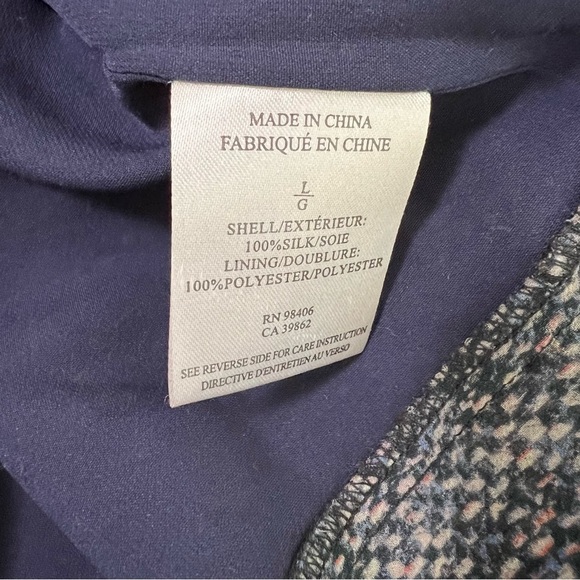 Theory Hodal C Silk Sleeveless Blouse Size Large Dark Academia Professor Core - Picture 5 of 14